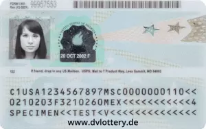 DVlottery Green Card back